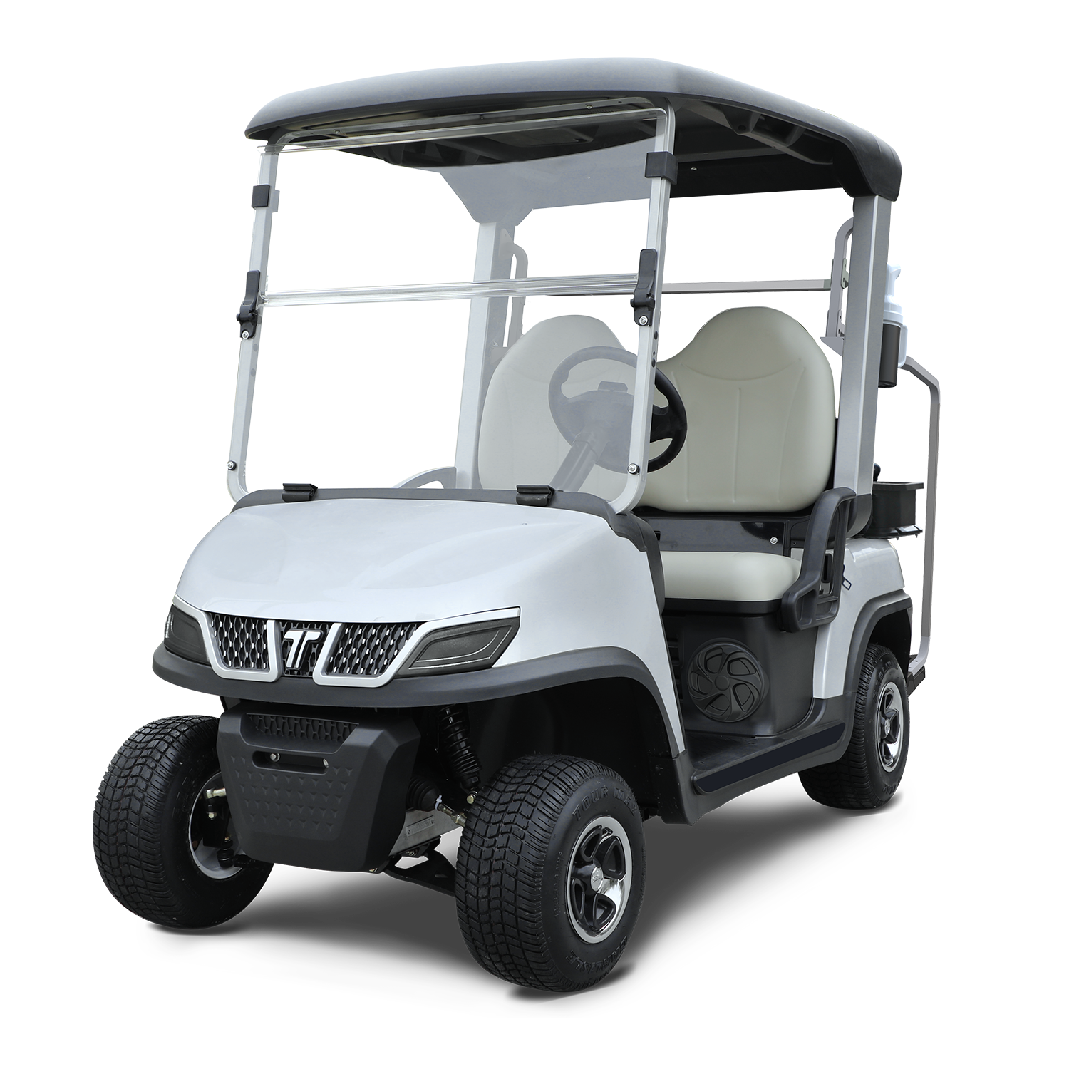 Charyo gòlf elektrik Tara Harmony nan koulè blan