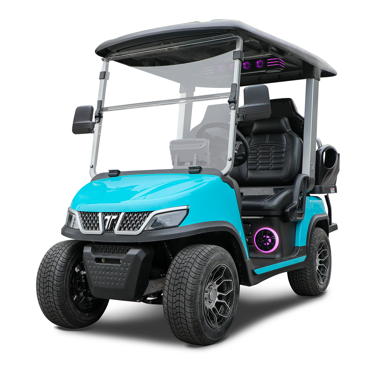 Charyo gòlf elektrik Tara Roadster 2+2 koulè ble syèl