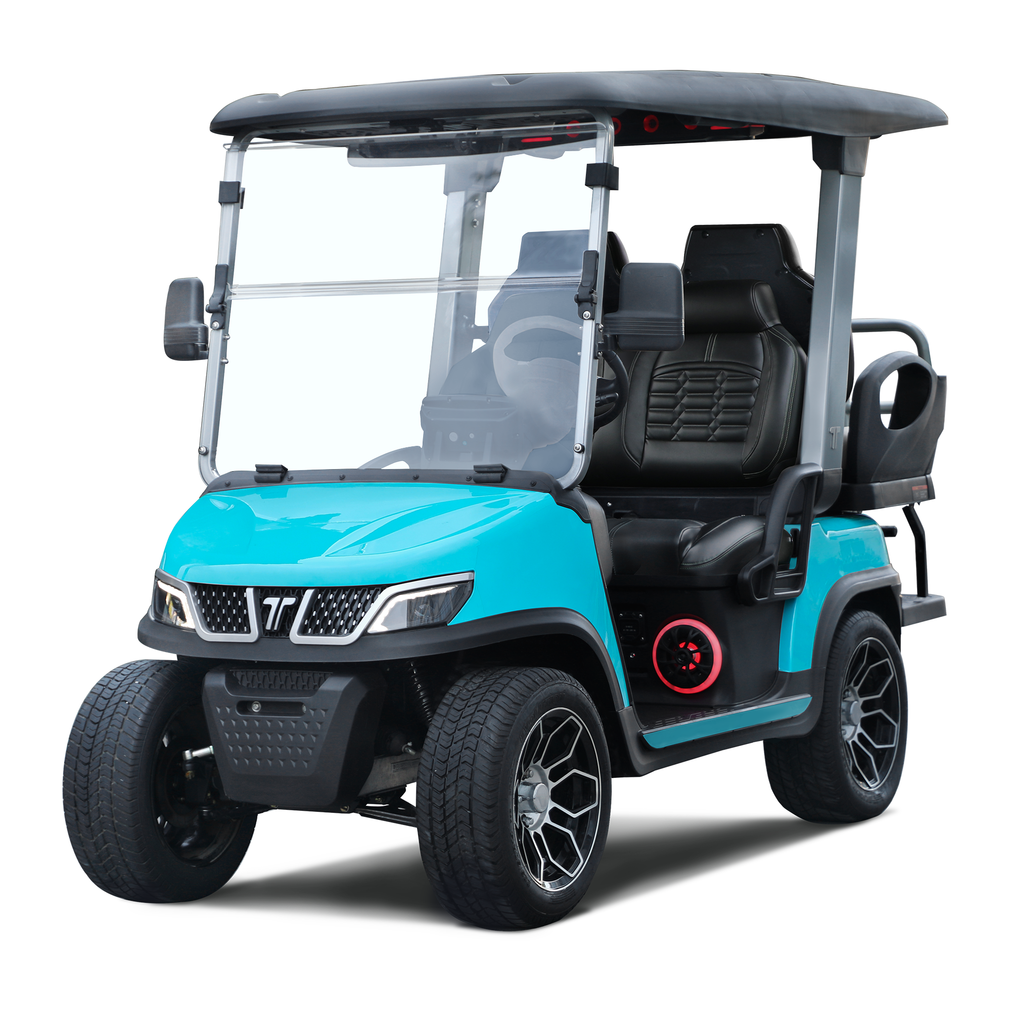 Tara Roadster 2+2 Golf Cart in Sky Blue 