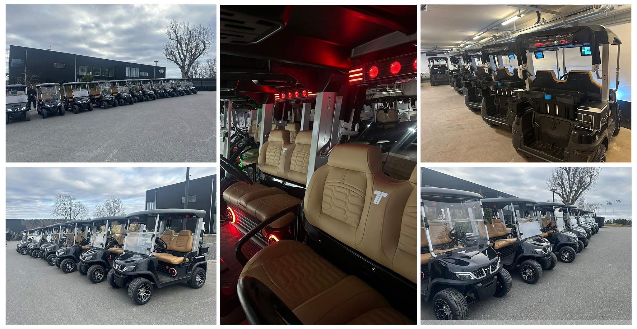 24 Tara elektrische golfkarretjes geleverd aan Sand Golf Club Sweden Fleet Solution