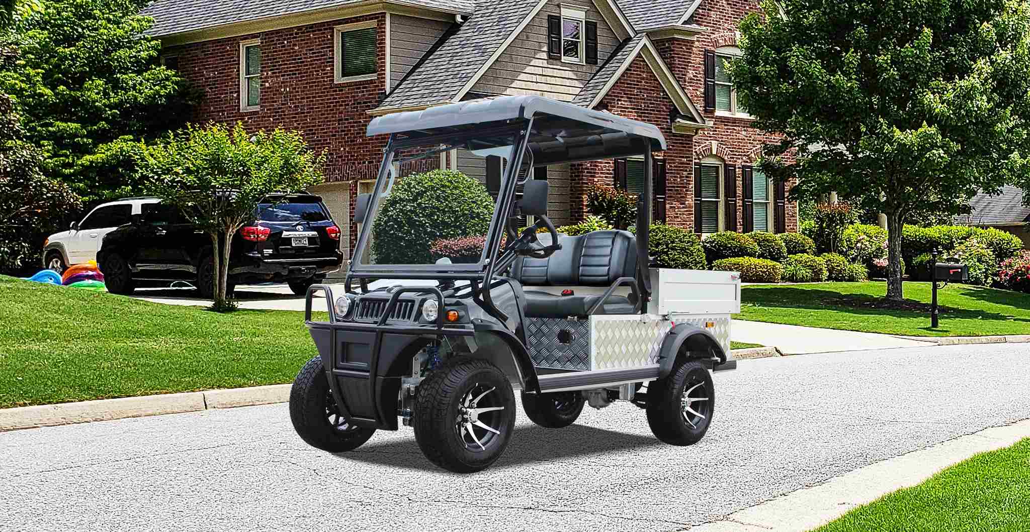 Specialized Golf Cart with Utility Bed