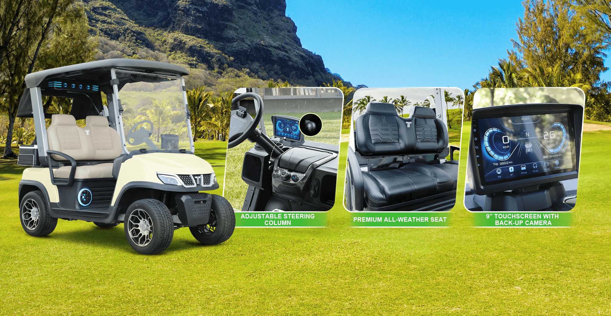 TARA Golf Carts with Speakers