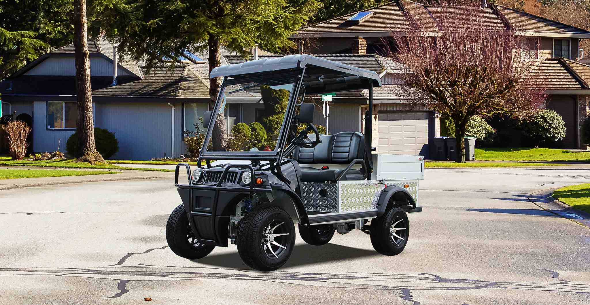 golf-cart-fleet-with-golf-truck